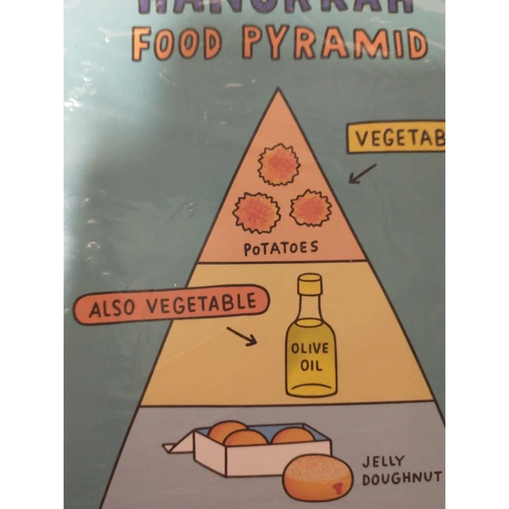 Hallmark Hanukkah Greeting Cards Food Pyramid Funny Lot of 3 Chanukah
